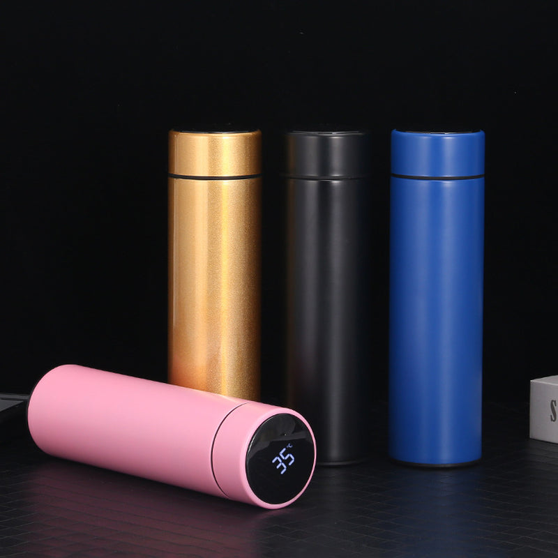 500ML Smart Water Bottle Stainless Steel Vacuum Flasks Intelligent Temperature Display Coffee Mug Cup