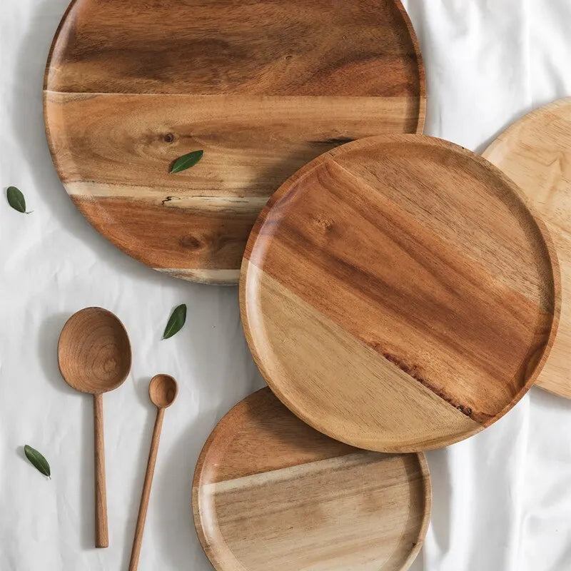 Rustic wooden plates Inspire
