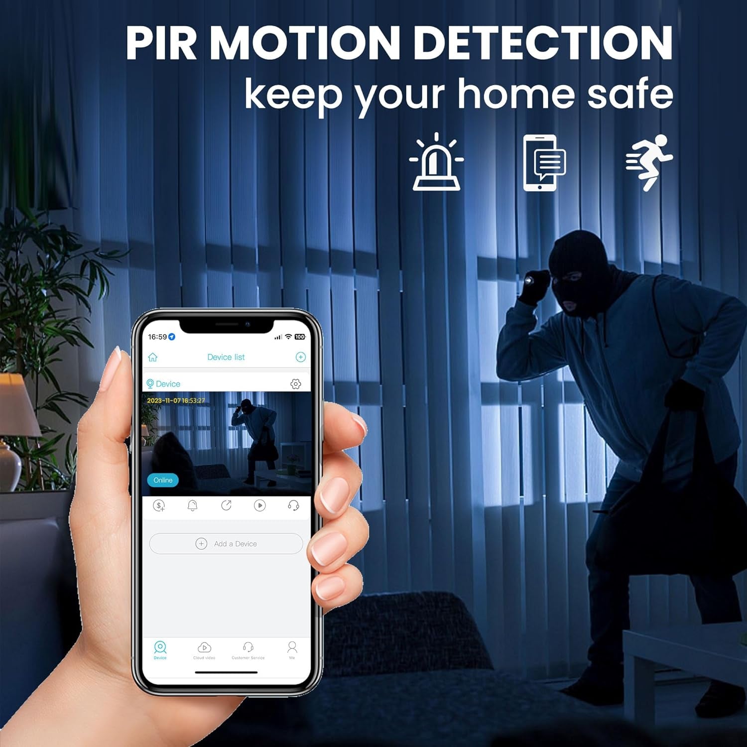 Hidden Spy Camera, 2K Wifi Mini Camera, 100 Days Standby Battery Life, Cloud & SD Storage, Clear Night Vision, AI Motion Detection, Real-Time Record Security Wireless Camera Nanny Cam
